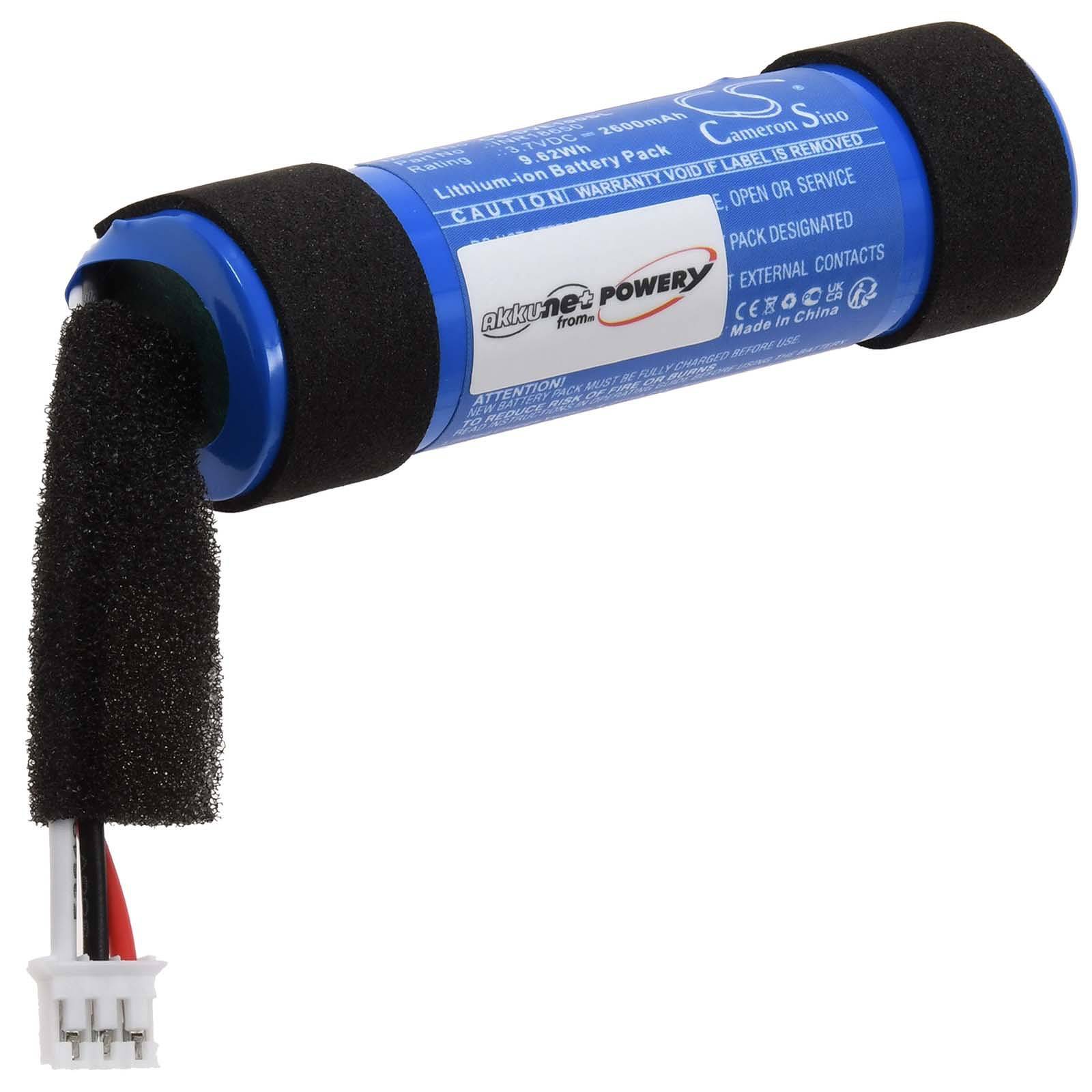 Powery Akku kompatibel mit Divoom Typ INR18650, 3,7V, Li-Ion