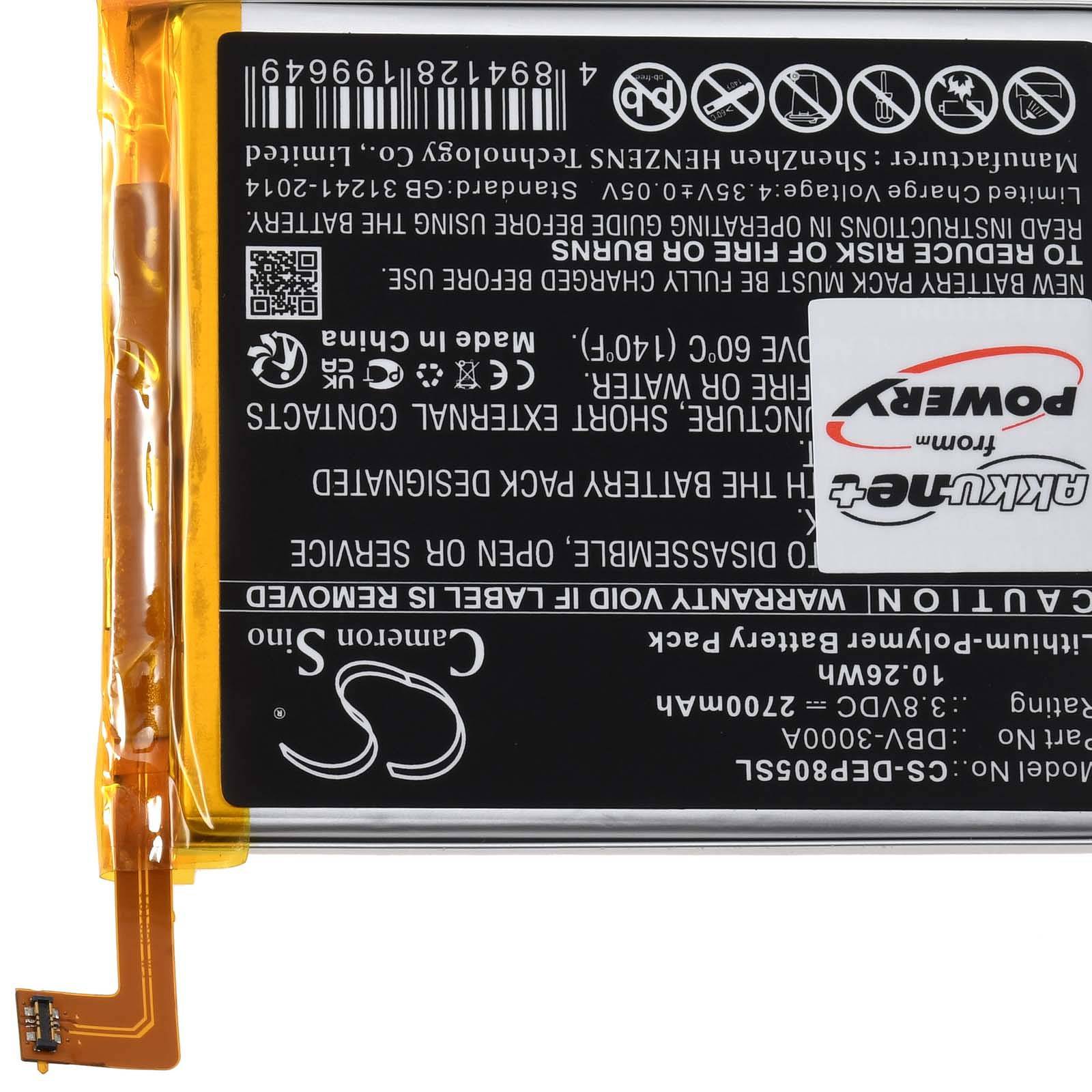 Powery Akku für Doro 8050 DBS-0230 Handy, 3,8V, Li-Polymer