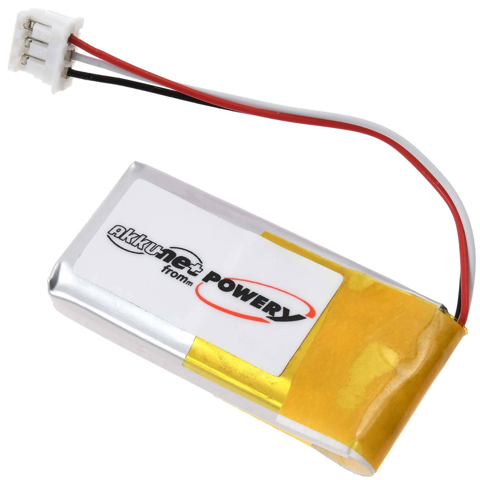 Powery Akku für Logitech G435 Gaming-Headset Kopfhörer, 3,7V, Li-Polymer