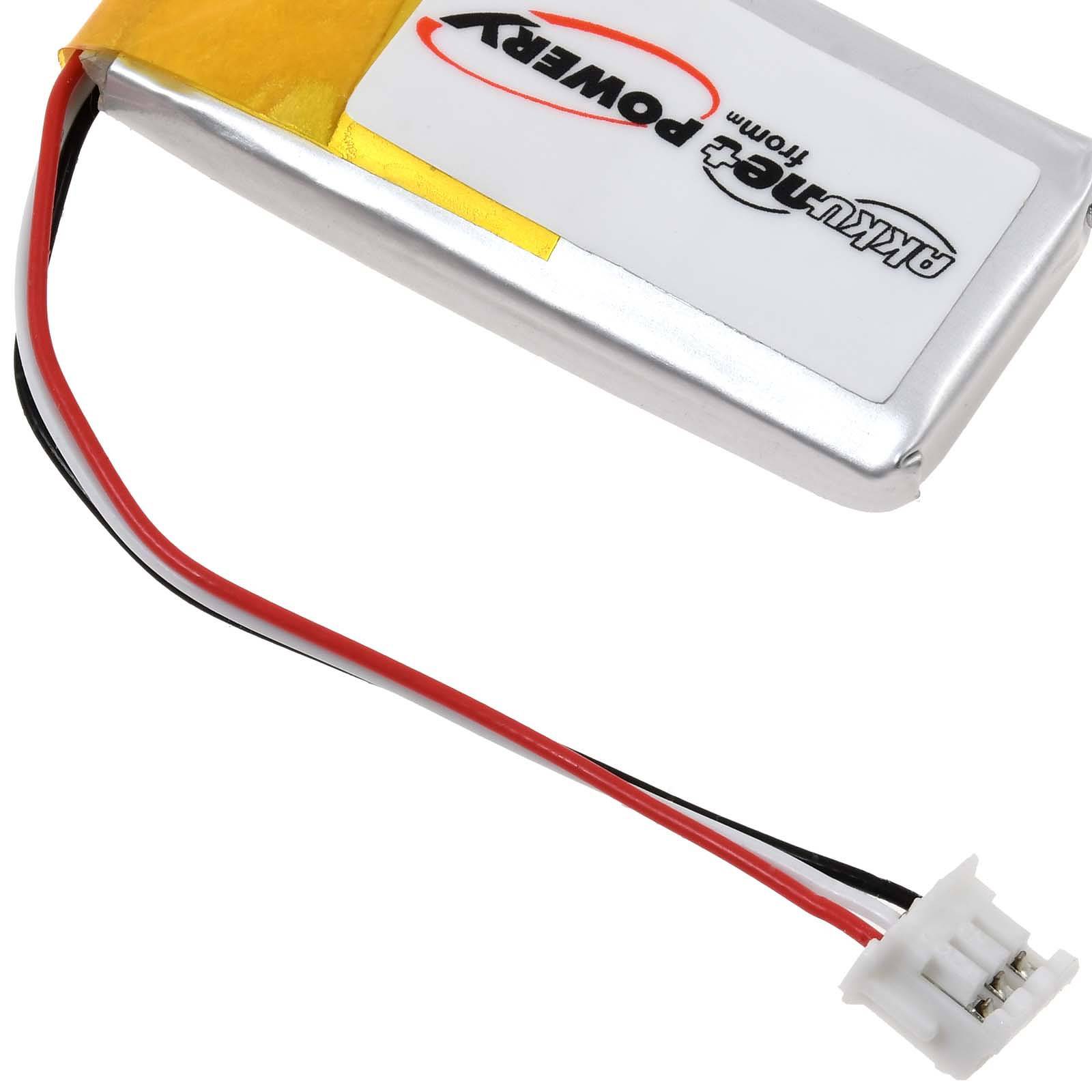 Powery Akku für Logitech G435 Gaming-Headset Kopfhörer, 3,7V, Li-Polymer