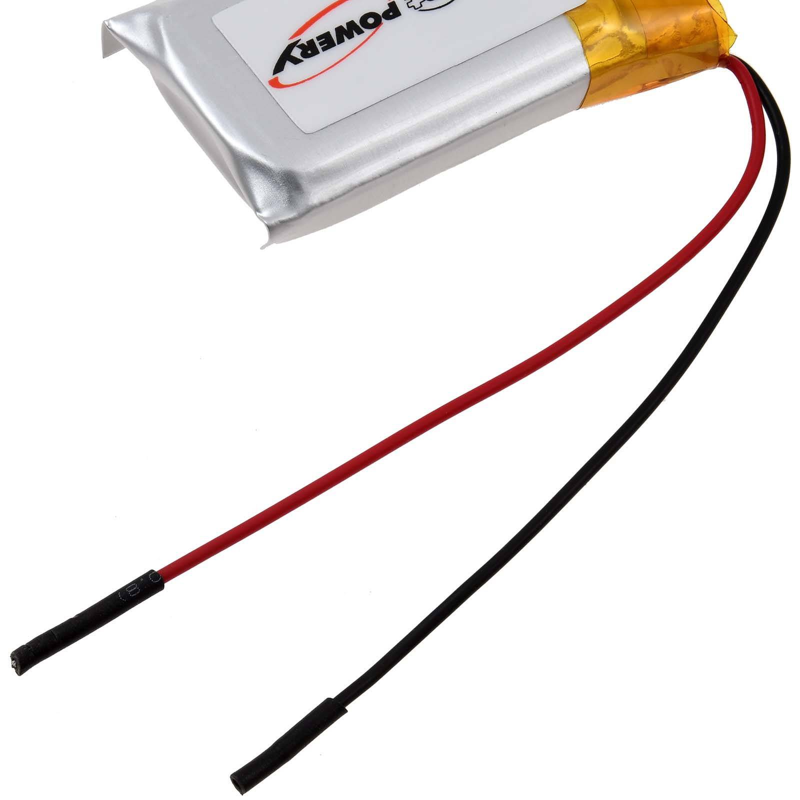 Powery Akku für Sony WH-CH400 WH-500 WH-CH510, 3,7V, Li-Polymer