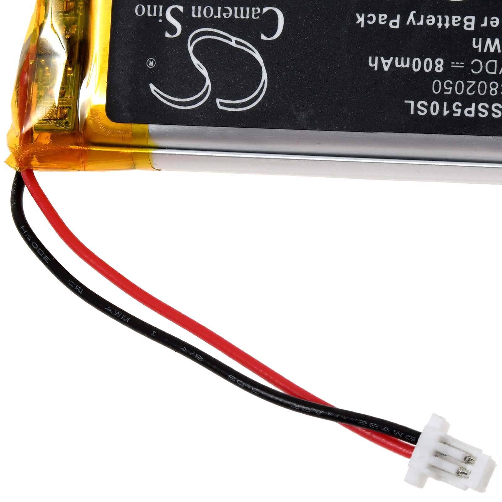 Powery Akku für Sena GT-Air II Motorrad-Headset 2-Pin Version, 3,7V, Li-Polymer