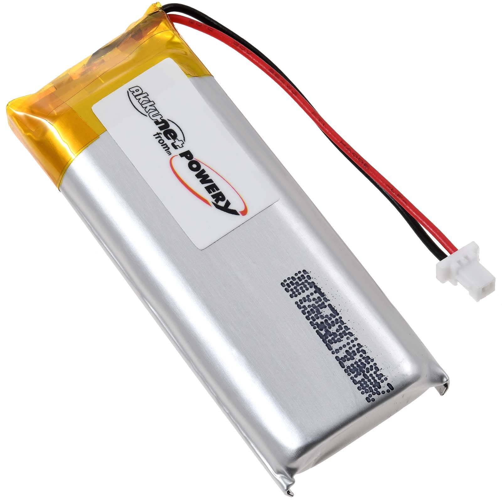 Powery Akku für Sena SHOEI Neotec II Motorrad-Headset 2-Pin Version, 3,7V, Li-Polymer