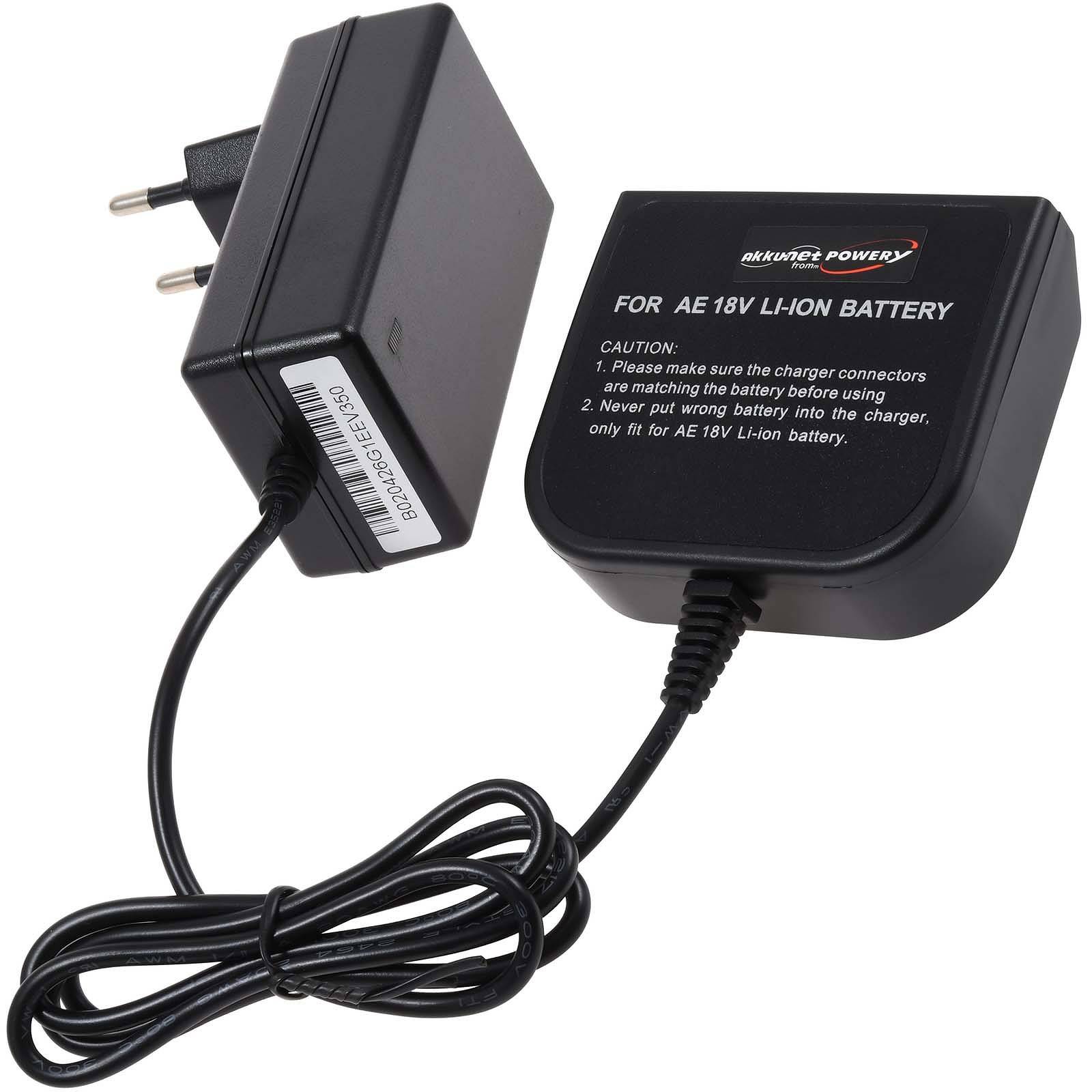 Powery Ladegerät kompatibel mit AEG AEGB1817G, 18V
