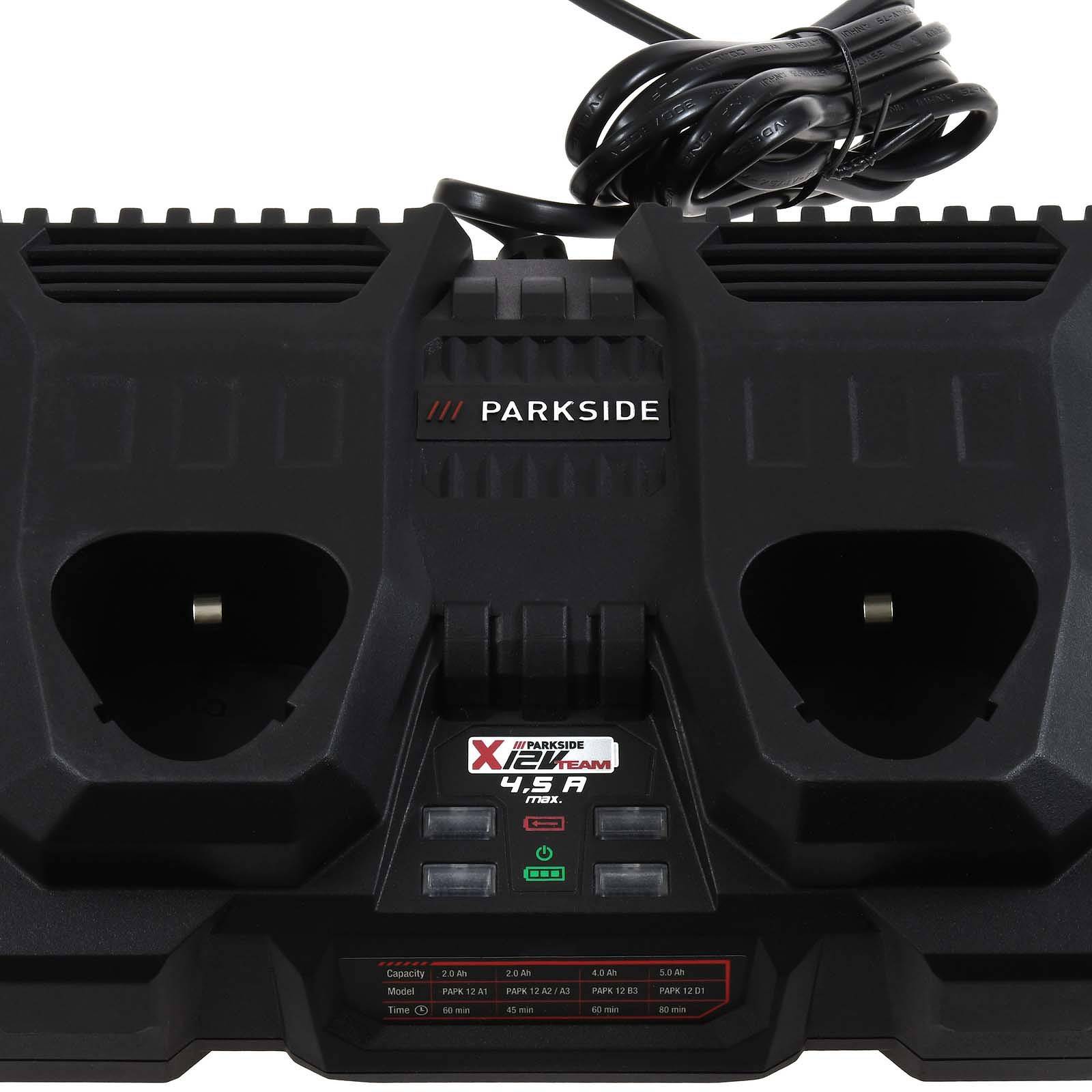 Parkside Doppelladegerät PDSLG 12 A2 X12V Team Akkus, 12V