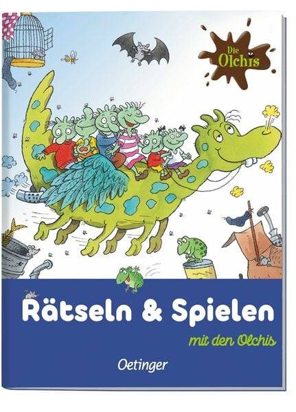 Die Olchis. Puzzle im Buch. Feuerstuhl. 300 Teile, Format 48 x 24 cm