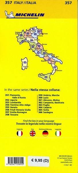 Emilia Romagna - Michelin Local Map 357