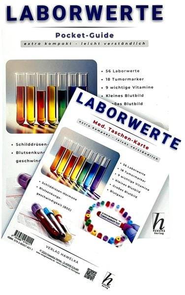 Laborwerte - extra kompakt & leicht verständlich - Pocket-Guide - Faltkarte A5 - Patienten-Ratgeber & Fachliteratur