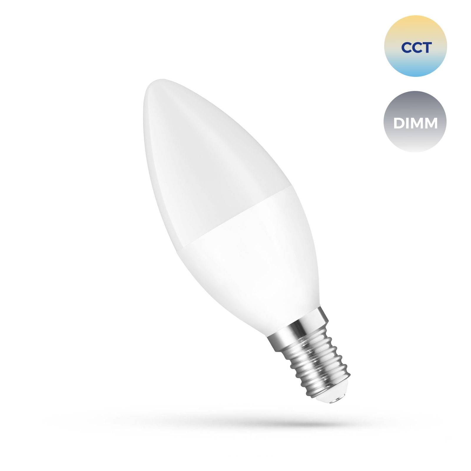 Spectrum LED E14 B38 Smart Home 5W = 35W 410lm Alexa Google Tuya 2700K-6500K DIMMBAR