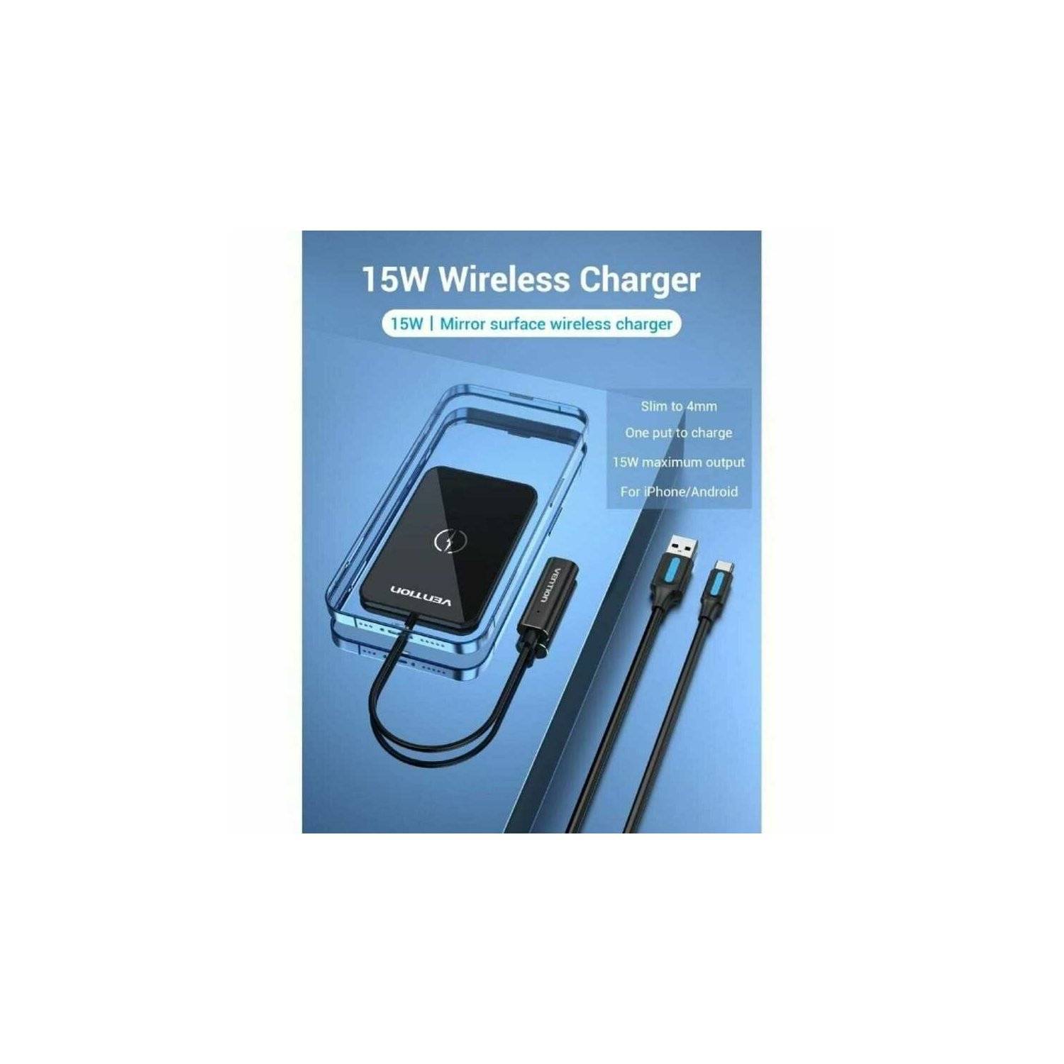 Vention FGBBAG Kabelloses Ladegerät - 1x USB-C - 15W