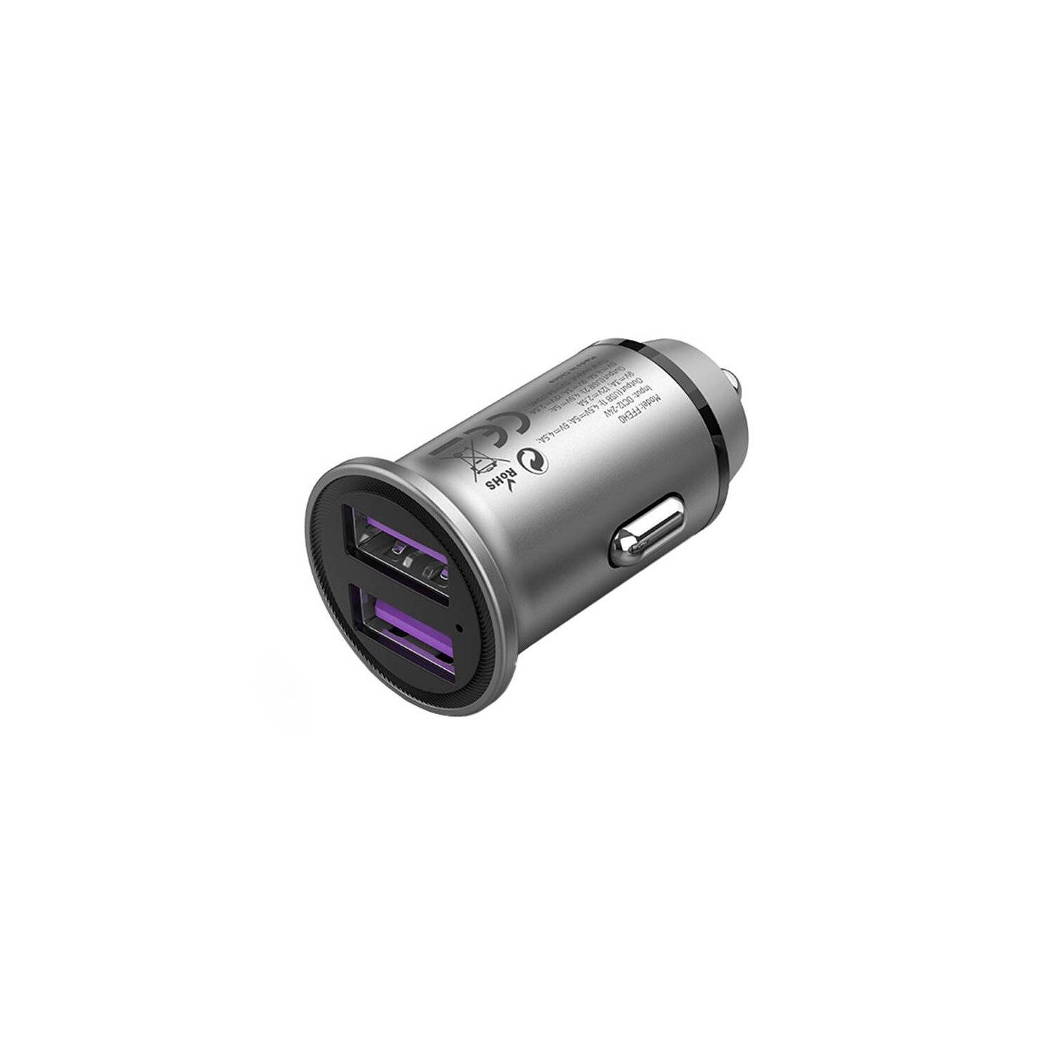 Autoladegerät 2x USB FFEH0 30W Grau