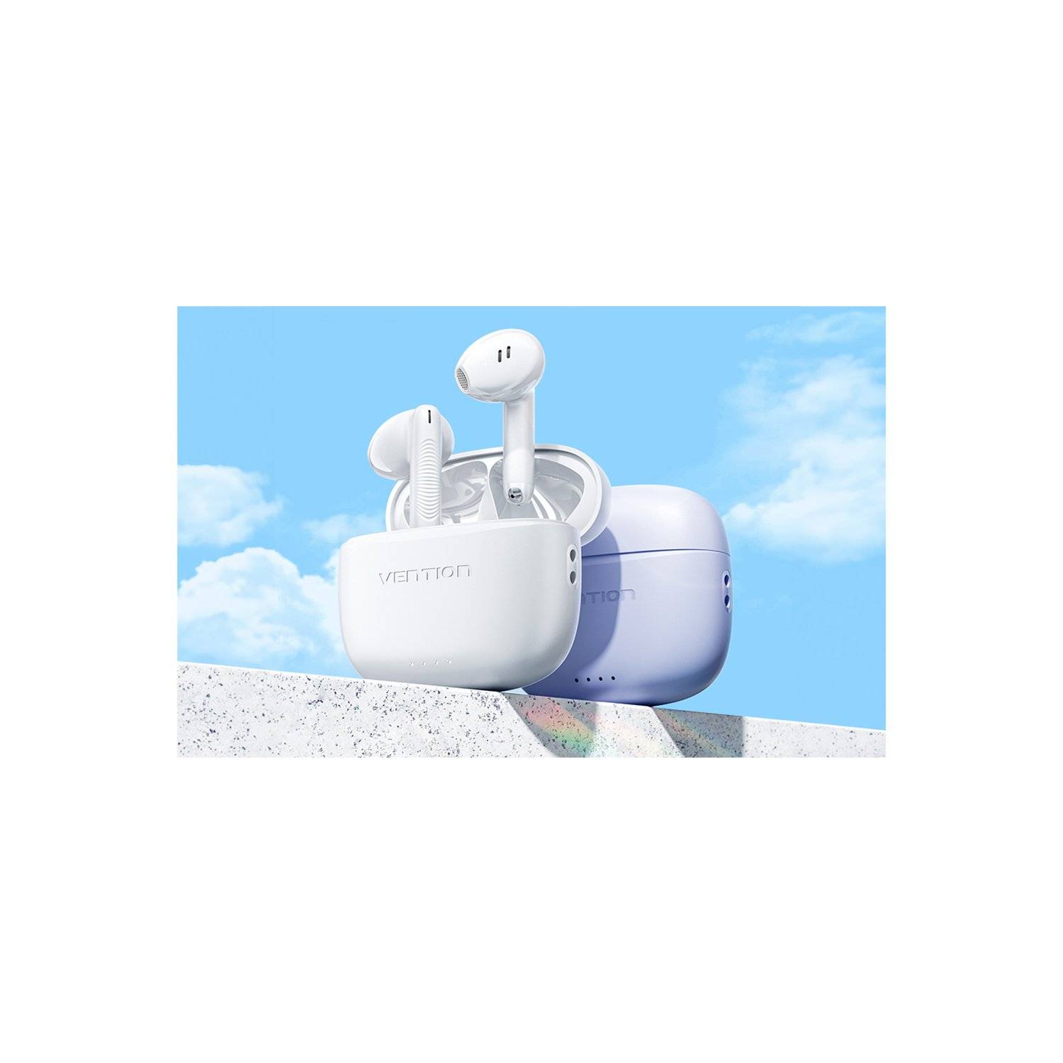 Ohrhörer TWS Wireless Bluetooth 5.3 Kopfhörer weiß