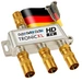 TronicXL Premium Koax Antennenverteiler HD 3D 4K Verteiler Weiche Splitter DVBT DVBT2 DVBC SAT Unicable Kabelfernsehen Antennen Verteiler TronicXL Premium Koax Antennenverteiler HD 3D 4K Verteiler Weiche Splitter DVBT DVBT2 DVBC SAT Unicable Kabelfernsehen Antennen Verteiler