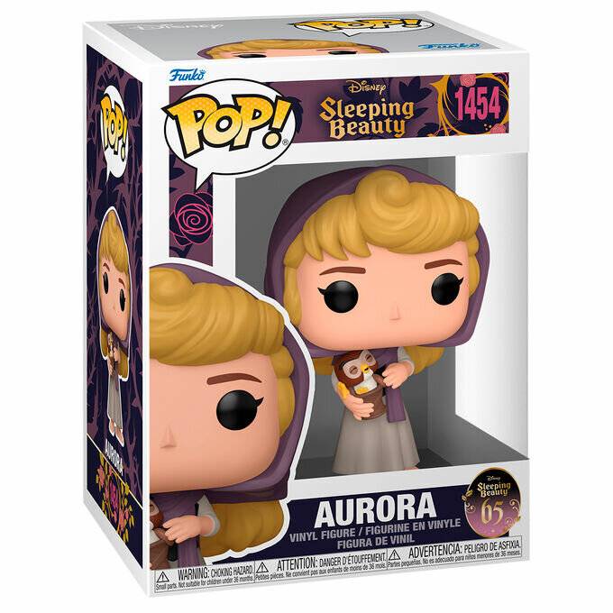 Dornröschen 65th Anniversary POP! Disney Vinyl Figur Aurora w/Owl 9 cm