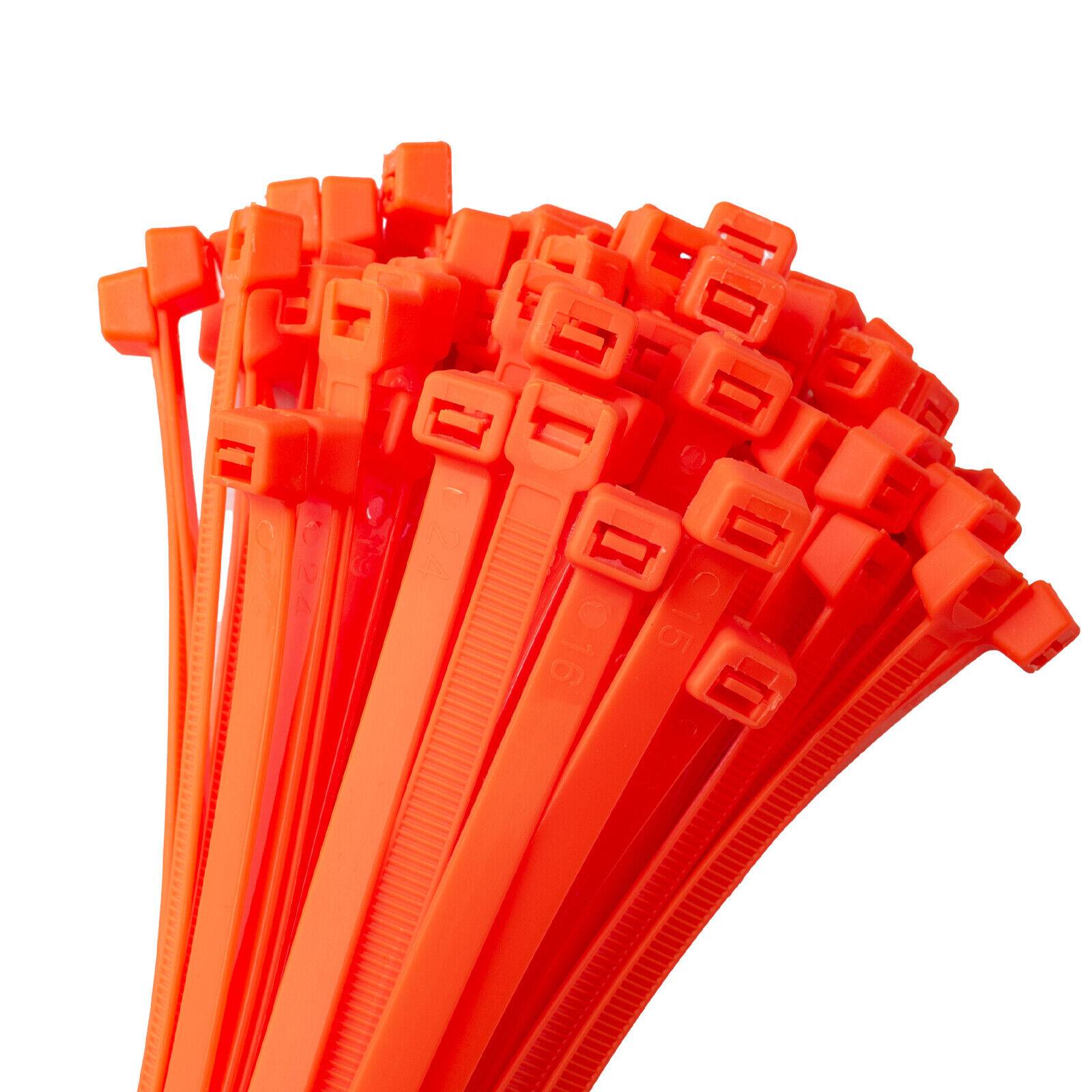 Kabelbinder 1000 Stück orange UV beständig Universalbinder 4,8 x 200 mm