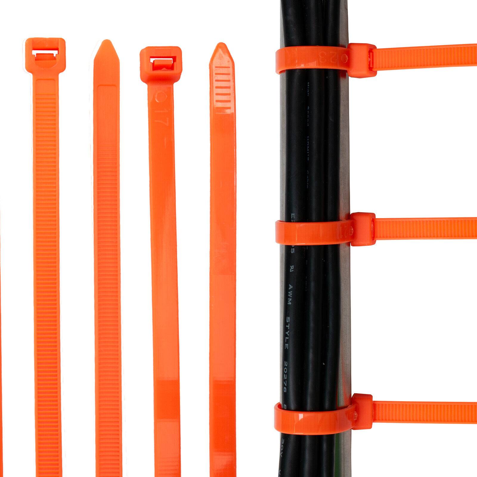 Kabelbinder 100 Stück orange UV beständig Universalbinder 2,5 x 100 mm