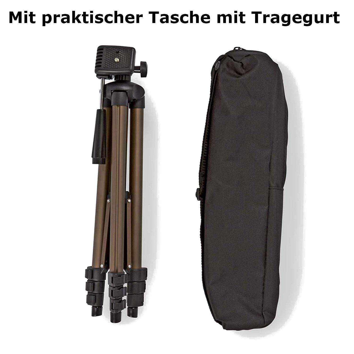 TronicXL Profi TRIPOD 21 Alu Stativ Diktiergerät Audiorekorder Aufnahmegerät 1/4 Zoll zb kompatibel für Roland Philips Tascam Sony Olympus Zoom H4n