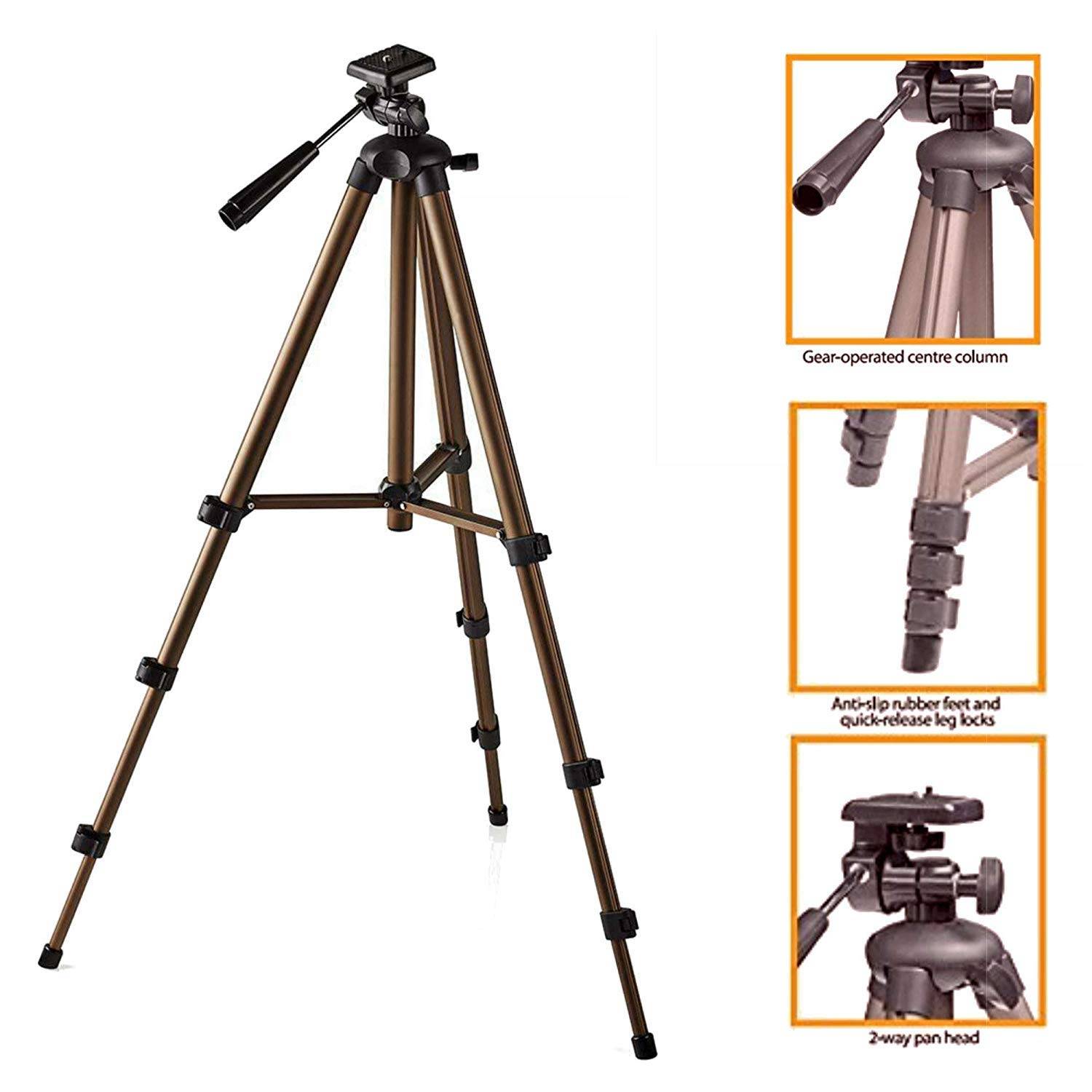 TronicXL Profi TRIPOD 19 Alu Stativ Diktiergerät Audiorekorder Aufnahmegerät 1/4 Zoll zb kompatibel für Roland Philips Tascam Sony Olympus Zoom H4n
