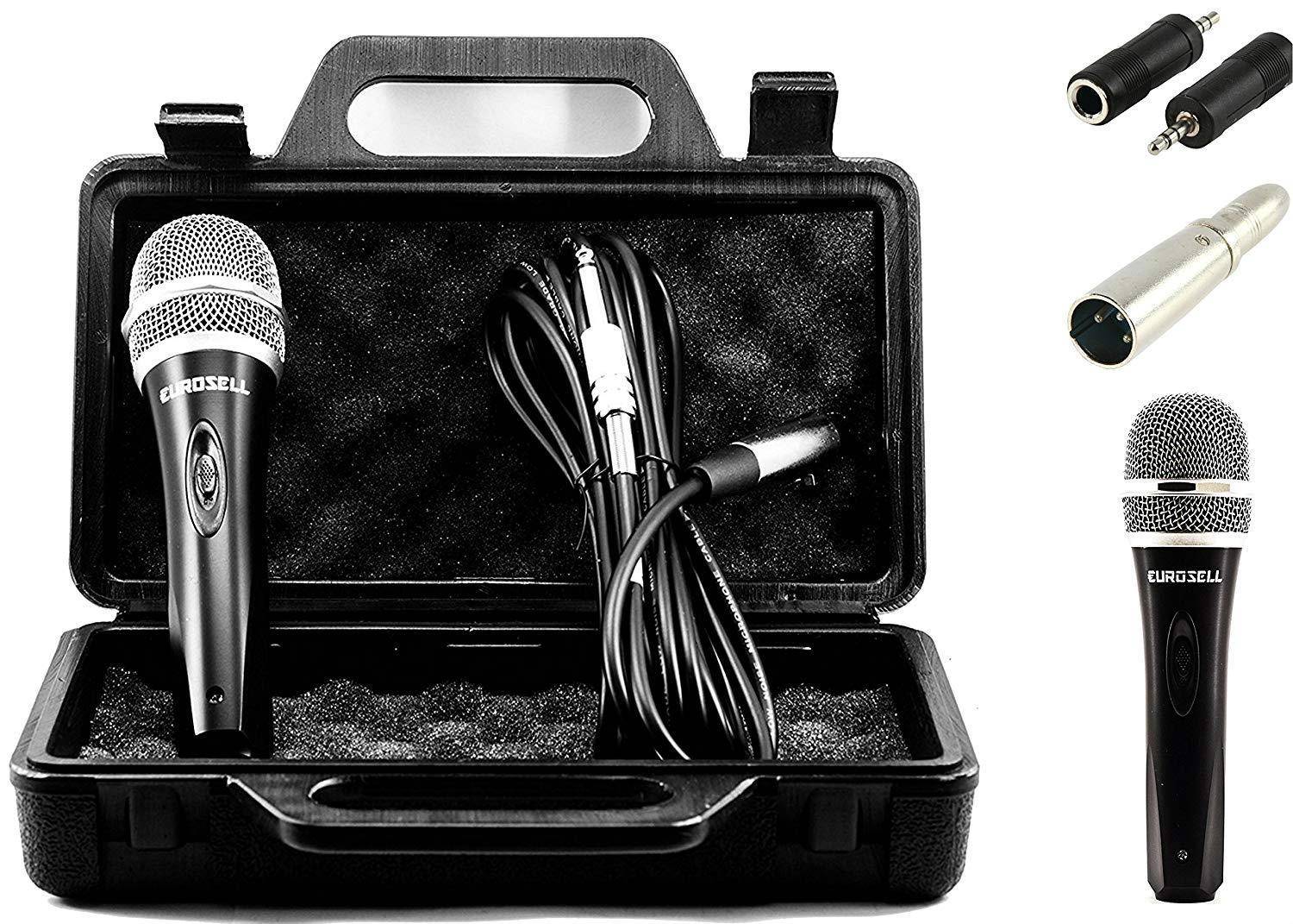TronicXL Mikrofon Set + Adapter XLR Klinke 6,35mm 3,5mm + Koffer + Kabel Universal Handmikrofon dynamisch