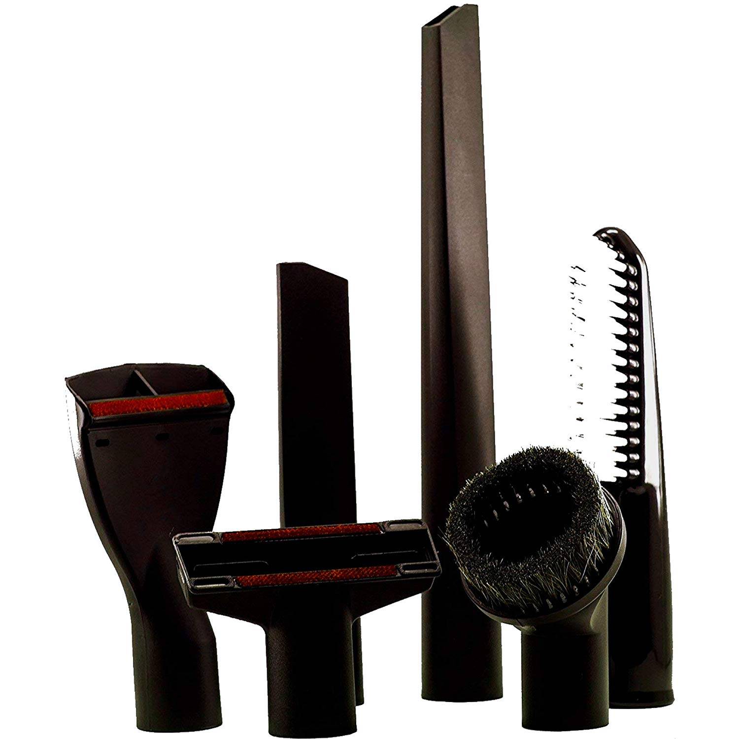 Auto Staubsauger Düsen Set schwarz Düse Bürste Aufsatz Staubsaugerdüse Staubsaugerbürste Fugendüse Polsterdüse