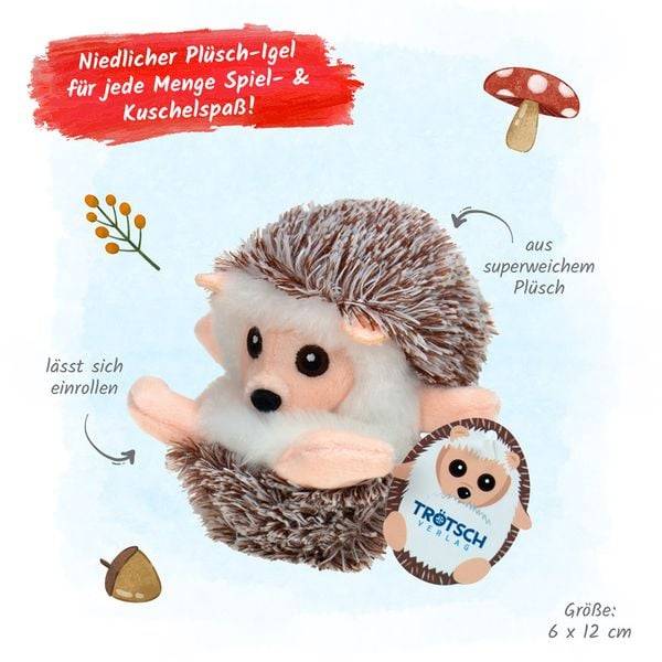 Trötsch Plüschigel braun