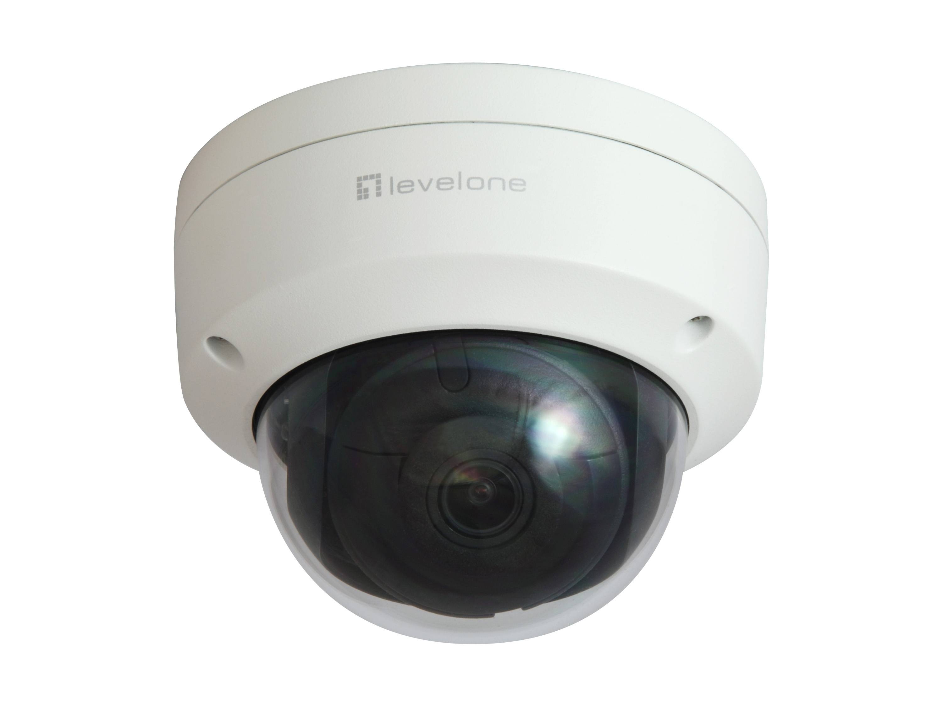 LevelOne IPCam FCS-3402 Dome Out 2MP H.265 IR6, PoE