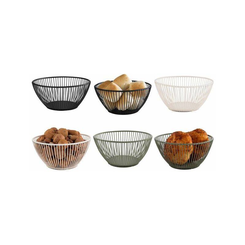 APS Brot- und Obstkorb SVART, rund, 200 mm, schwarz