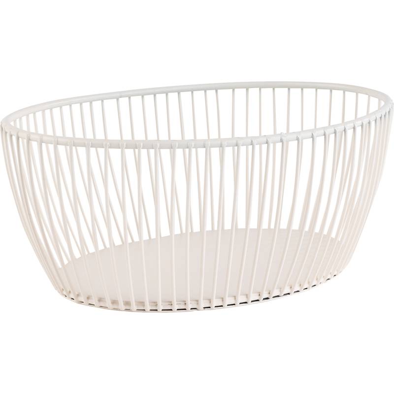 APS Brot- und Obstkorb SVART, oval, 200 x 150 mm, weiß