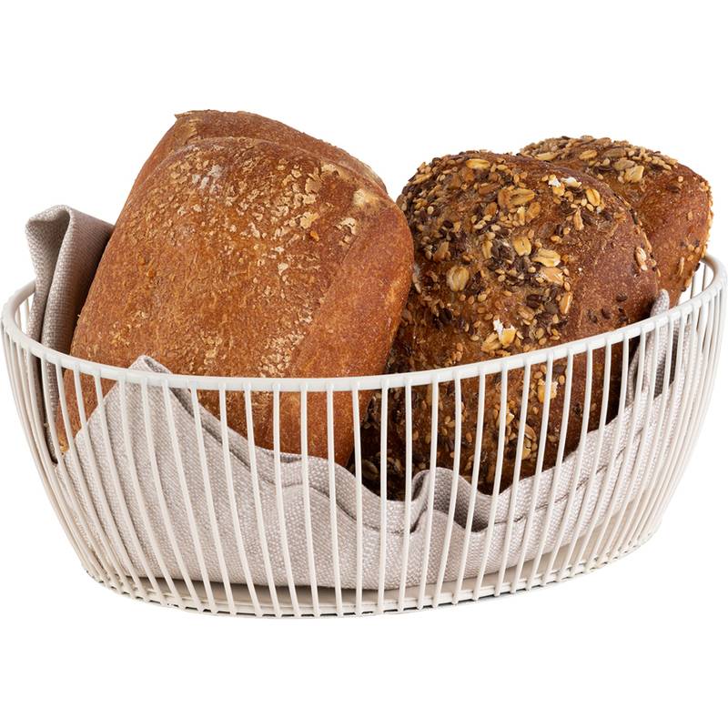 APS Brot- und Obstkorb SVART, oval, 240 x 190 mm, weiß