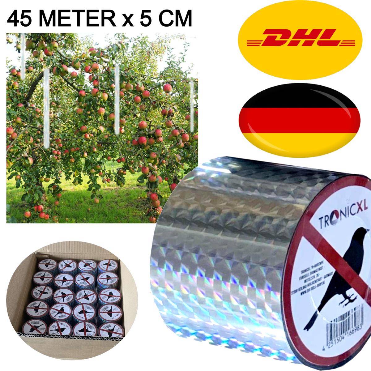 Vogelschutzband Vogelabwehr Band Vogelschutz Raben Tauben Flatterband Schreck Pflanzen Schutz Taubenschreck Bird Tape