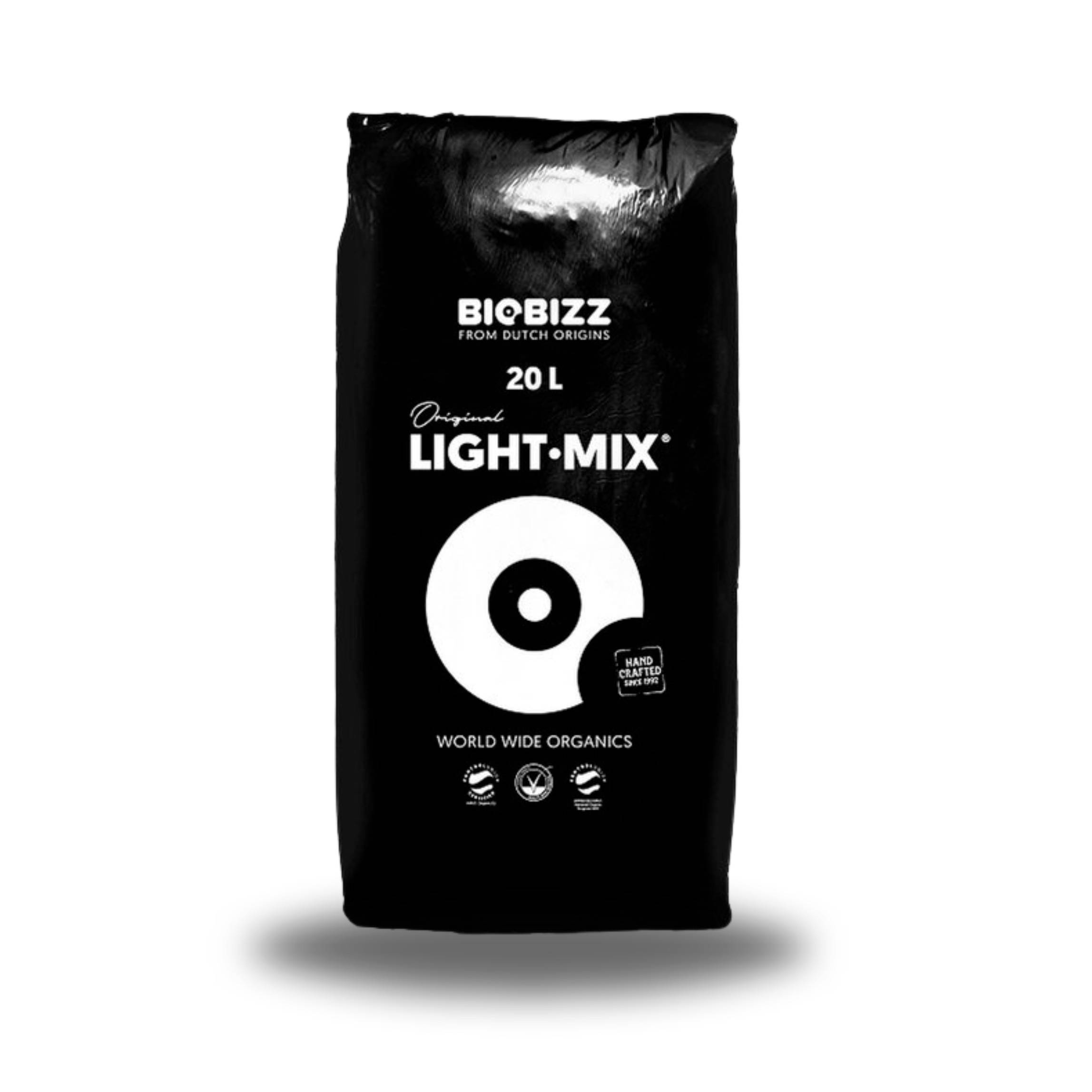 2 Säcke Light Mix Grow Erde für Anzucht & Blüte Lightmix All in One mit Perlite Zubehör für Growbox Substrat Zelt Box