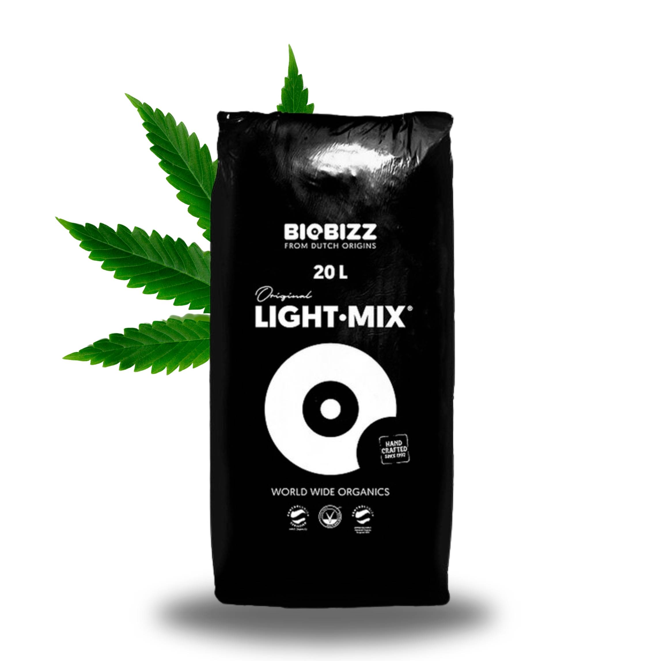 2 Säcke Light Mix Grow Erde für Anzucht & Blüte Lightmix All in One mit Perlite Zubehör für Growbox Substrat Zelt Box