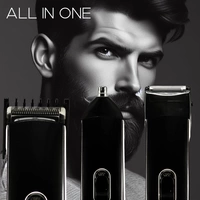 Premium Akku Haarschneidemaschine Haarschneider Set + Basis Station Rasierer Bart Gesicht Body Trimmer Nasenhaarrasierer Premium Akku Haarschneidemaschine Haarschneider Set + Basis Station Rasierer Bart Gesicht Body Trimmer Nasenhaarrasierer