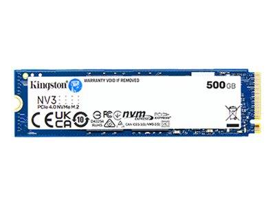Kingston NV3 - SSD - 500 GB - intern - M.2 2280 - PCIe 4.0 x4 (NVMe)