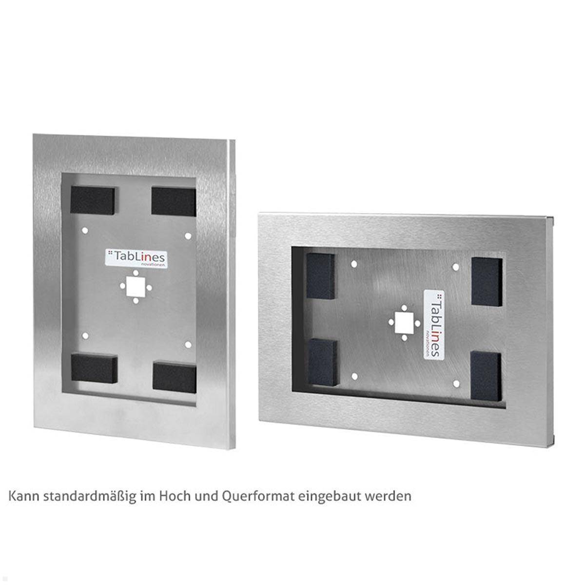 TabLines TSG106E Tablet Schutzgehäuse für Microsoft Surface Go 4, Edelstahl