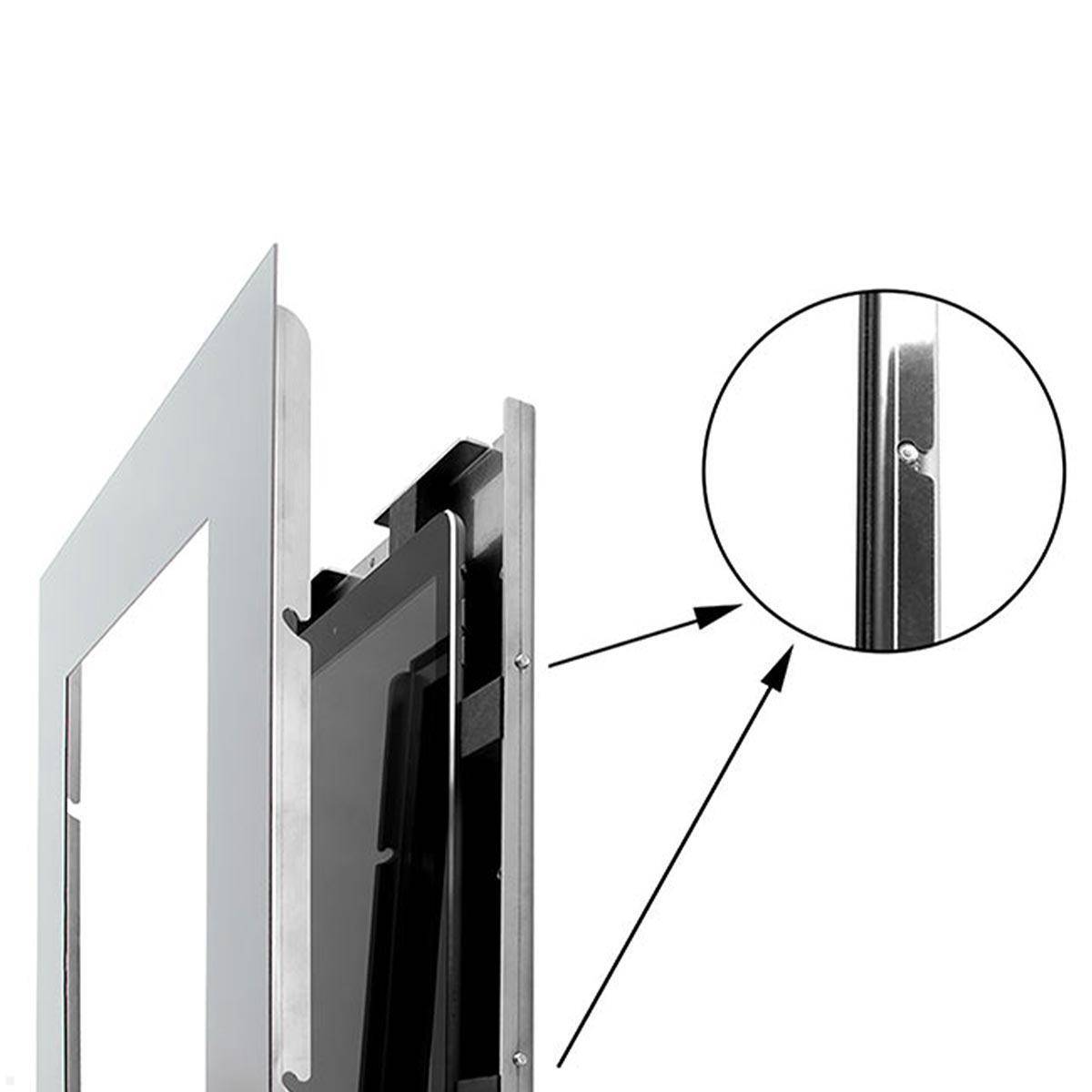 TabLines TWE112S Tablet Wandeinbau für Samsung Tab S9 Ultra 14.6, silber