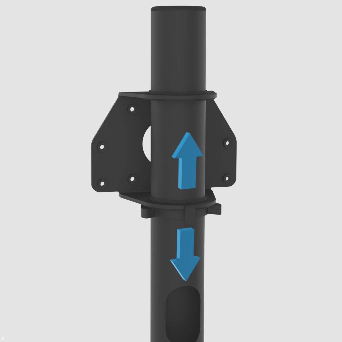 Cavus ORBIT100B64 Monitorständer 1000mm oval 55-75 Zoll, schwarz