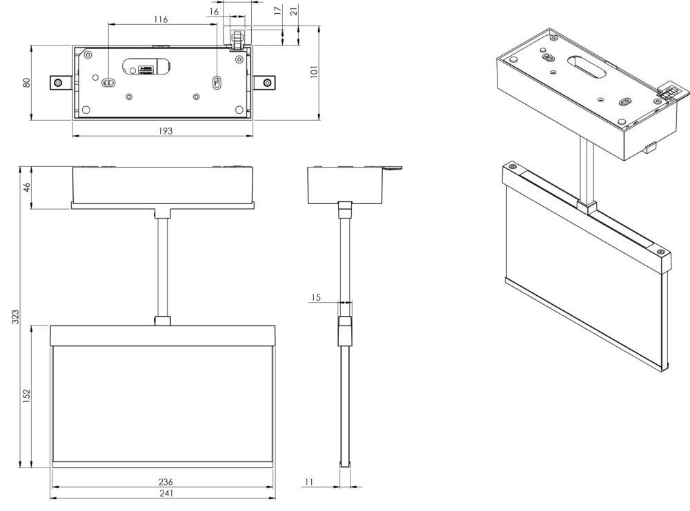 RP-Technik Rettungszeichenleuchte AMDP401WL-E