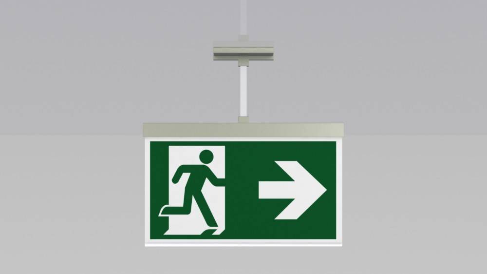 RP-Technik LED-Rettungszeichenleuchte AXEP401SC-E