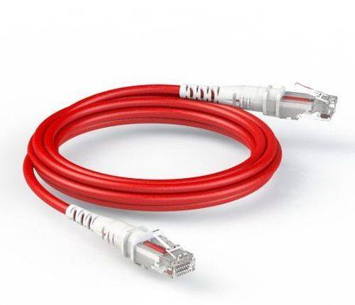 Patchsee ThePATCHCORD RJ45 Patchkabel Cat. 6A, U/UTP, extra dünn, rot, 0,15 m