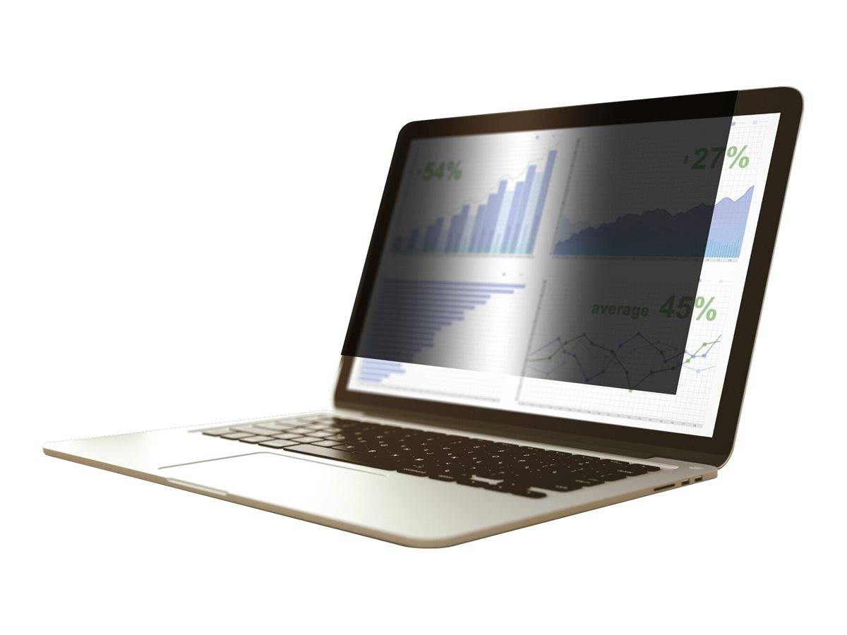 Offener Laptop mit Business-Analytics-Dashboard mit Diagrammen und Prozentsätzen.
