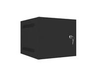 Lanberg WF10-2304-00B, Wandmontiertes Regal, 4U, 20 kg, 4,56 kg, Schwarz