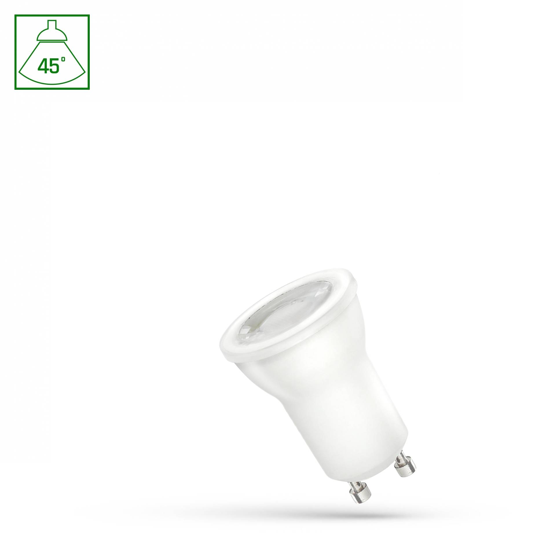 Spectrum LED GU10 MR11 4W = 40W 350lm 230V Reflektor 45° Kaltweiß 6000K