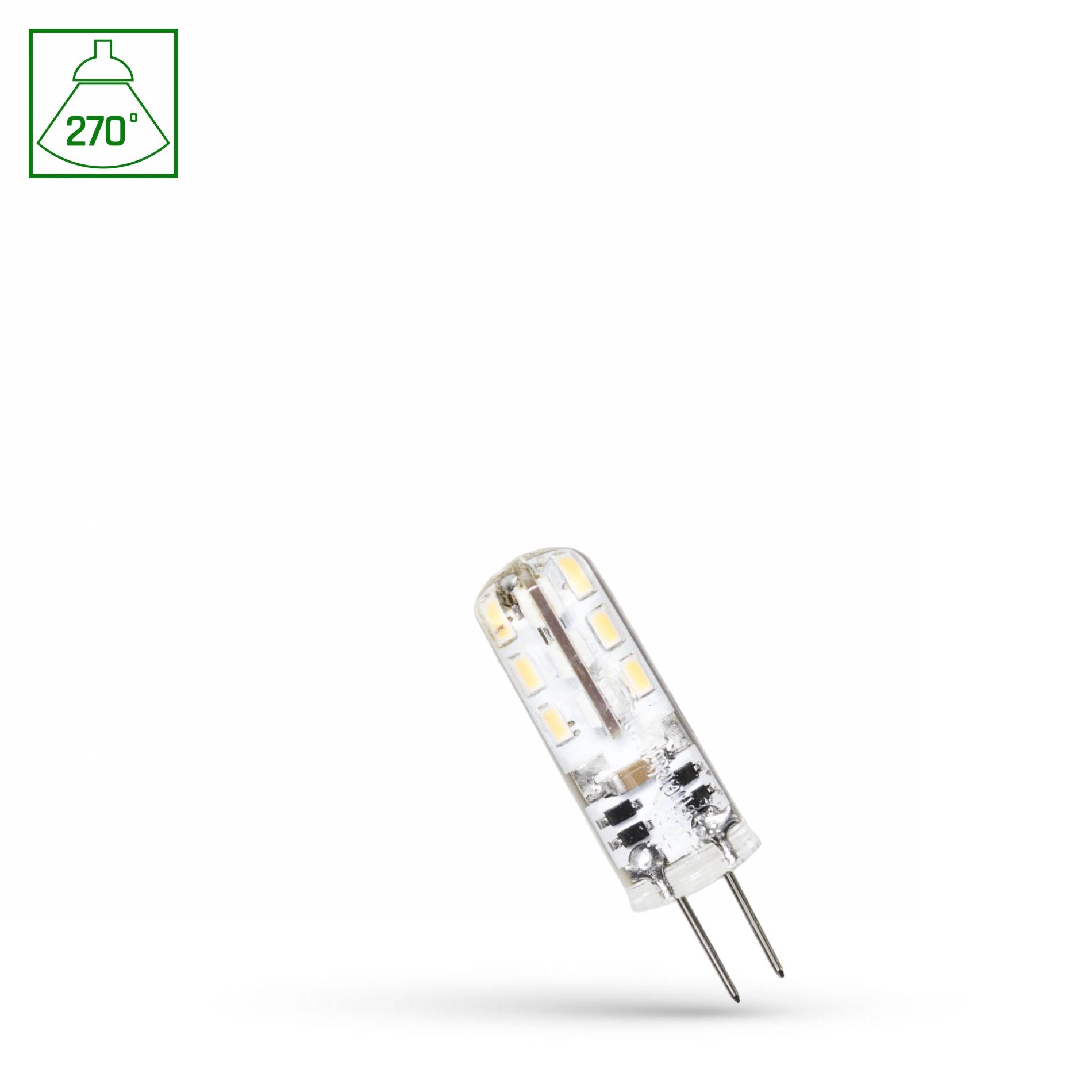 Spectrum LED G4 1,5W = 15W Stiftsockellampe 110lm 12V 270° Kaltweiß 6000K