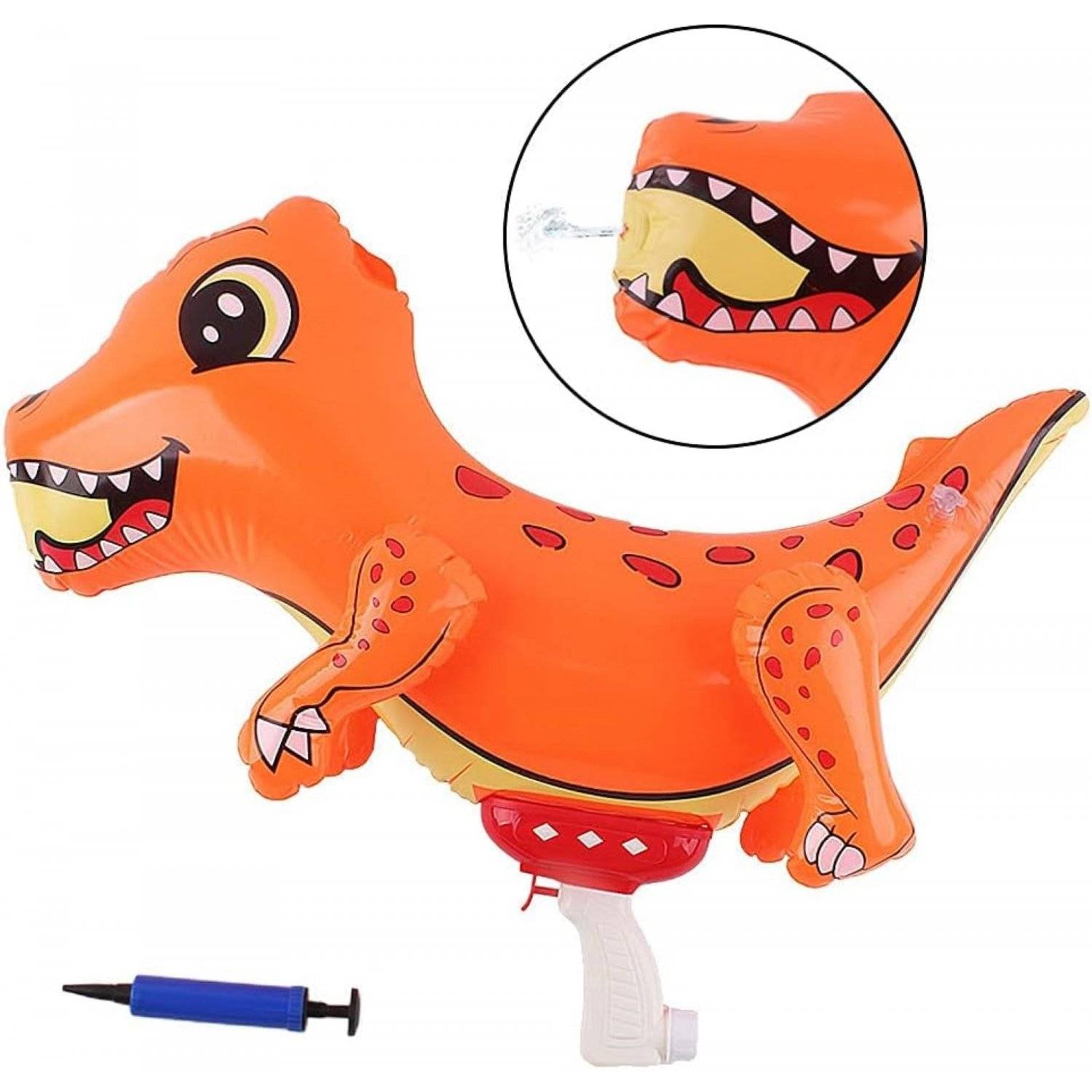 2-in-1 tragbare Wasserpistolen im Dinosaurier- und Haifischdesign, für den großen Spaß im Freien