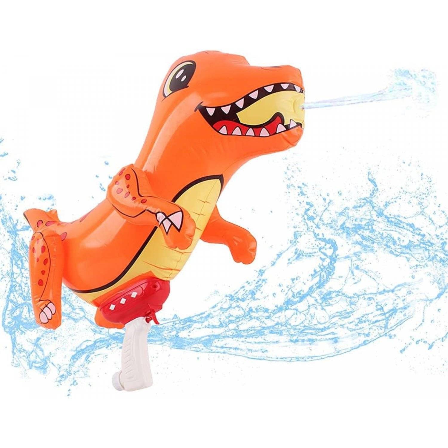 2-in-1 tragbare Wasserpistolen im Dinosaurier- und Haifischdesign, für den großen Spaß im Freien