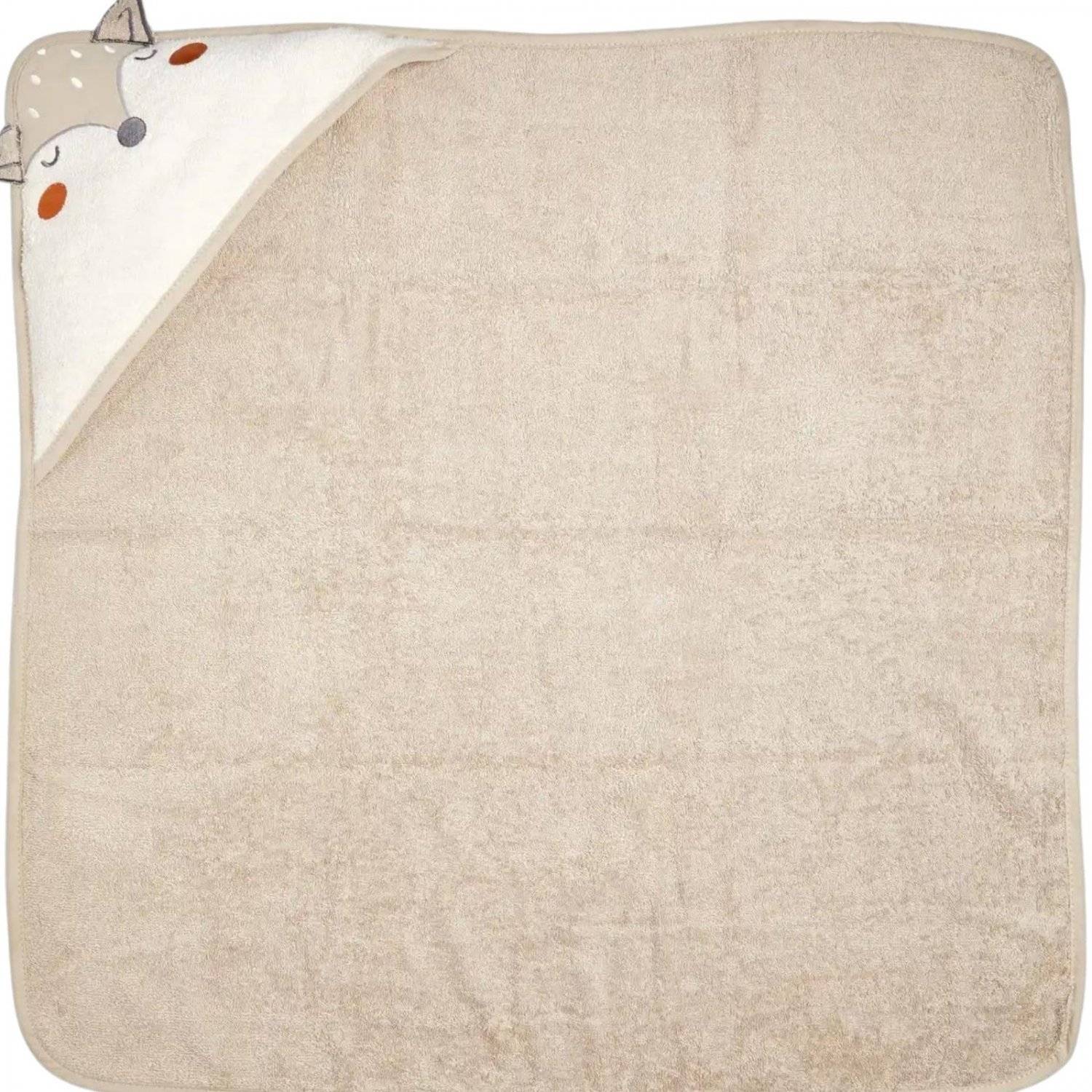 Weiches & flauschiges Kapuzenhandtuch für Babys, 80x80 cm, 100% Baumwolle