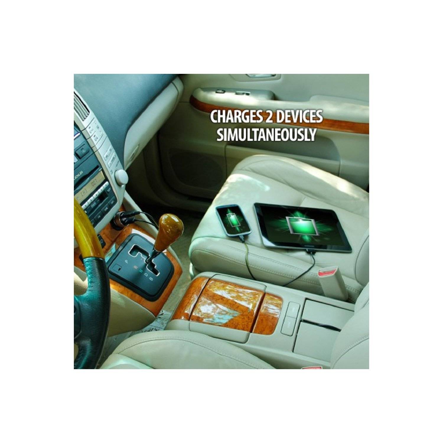 Dual USB Smart Charging Autoladegerät Ladegerät mit Display
