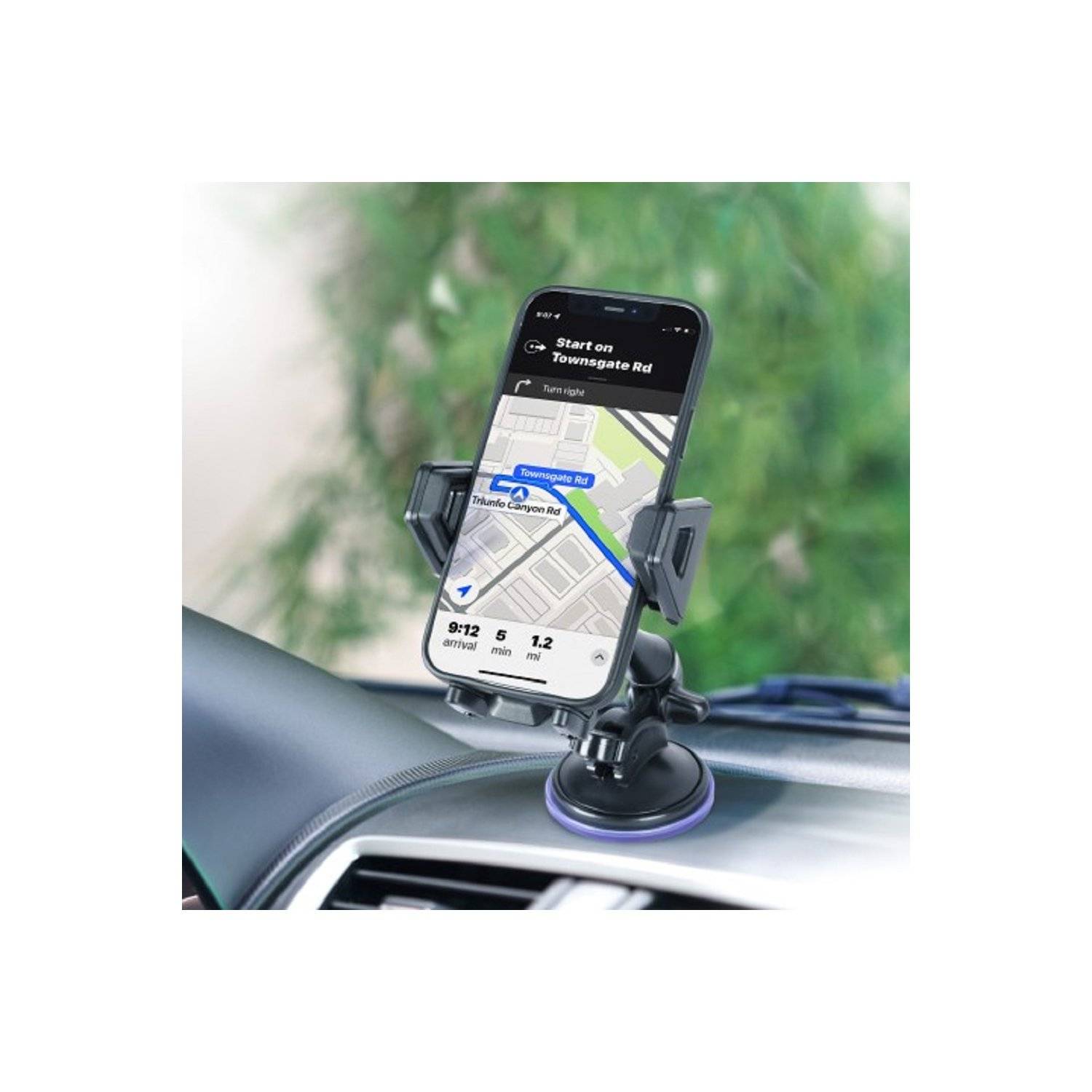 Handy-Halterung Auto für Windschutzscheibe / Armaturenbrett Saughalterung 360 Grad Drehbar