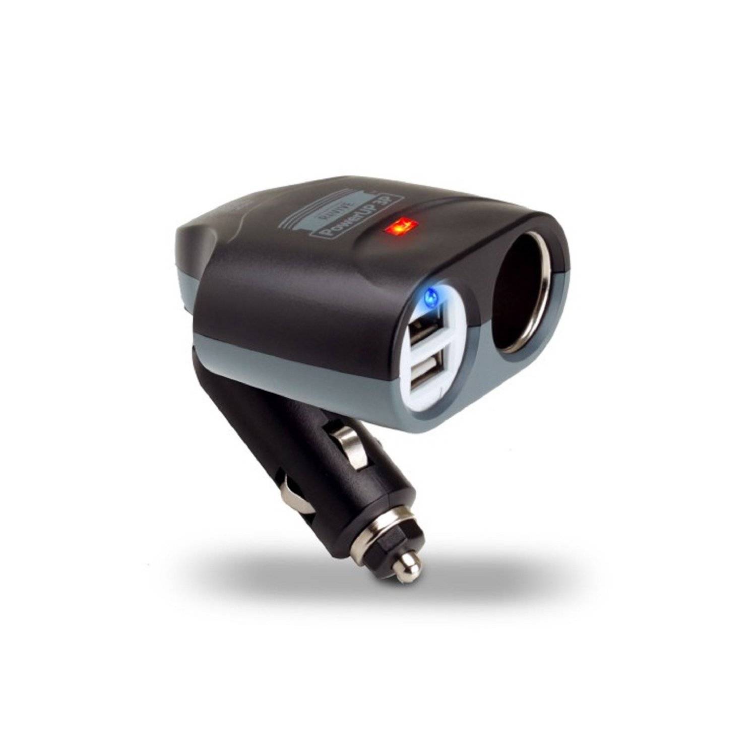Auto PowerUP Autoladegerät Kit 2x USB 1x Zigarettenanzünder Ladegerät & Adapter